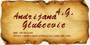 Andrijana Glukčević vizit kartica